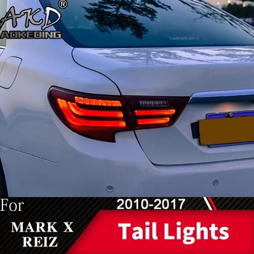 Tail Lamp For Car Toyota Reiz 2010-2017 Mark X LED Tail Lights Fog Lights Day Running Light DRL Tuning Cars Accessories