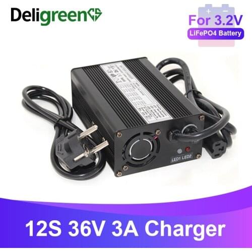43.8v 3a Lifepo4 Battery Charger For 12s 36v Lifepo4 Battery Smart Charger With Safety Fuse