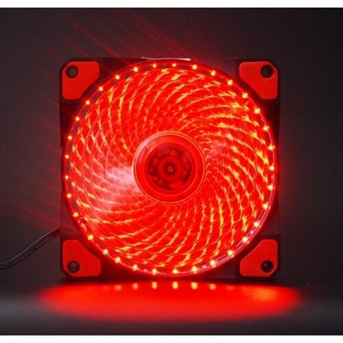 120mm PC computer 16dB ultra-quiet 15 LED cooling fan 120mm 12CM fan 12V 4pin