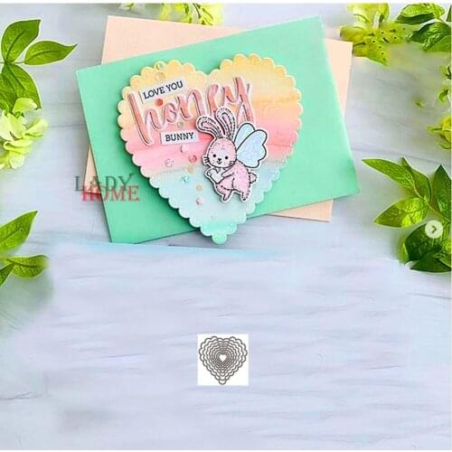 7Pcs Wedding Hearts Dies Cut Scrapbooking Stencil Template Photo Album Cards Making Paper Embossing Craft Dies Cut New Arrival