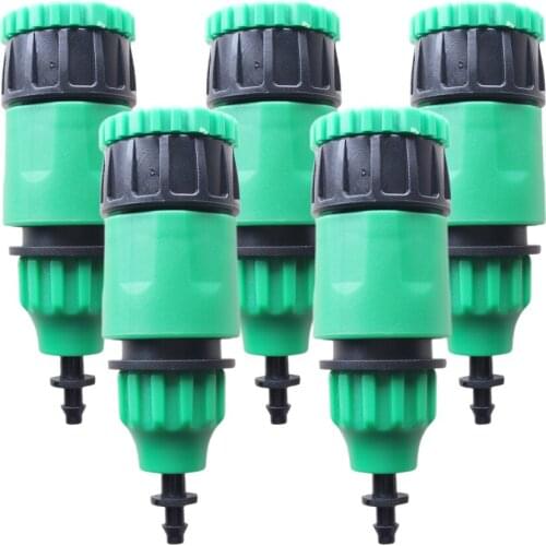 New Hot Sale 5pcs Water Tubing Adapters for Drip irrigation Tubing Capillary Hose for Agriculture lawn Garden Patio