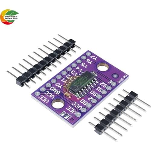 74HC4051 Analog Multiplexer Demultiplexer Board Module Switch for Raspberry Pi Module Board 8 Way Channel 8CH-Mux