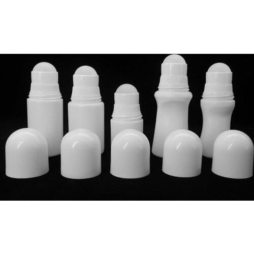 30ml 50ml Fragrance PE Big Plastic Roller Bottles DIY Deodorant Essential Oil Perfume Cosmetics Anti-Perspirant Roll On Bottles