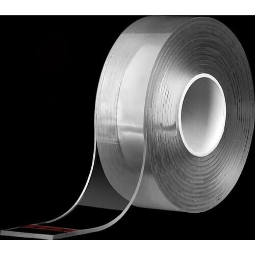 1Roll Strong Transparent Nano Double Sided Tape Reusable Waterproof Self Adhesive Tape For Home/Office/Car Width 30mm 50mm
