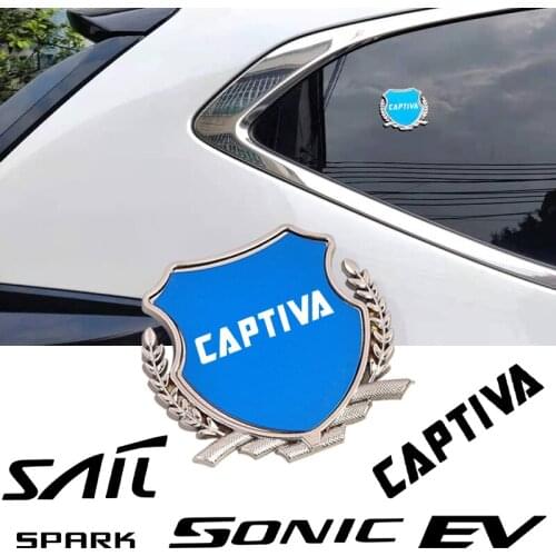 3D Metal Chrome Badge Sticker Car Styling Emblem Decal For Chevrolet cruze captive spark aveo orlando sonic Malibu car sticker