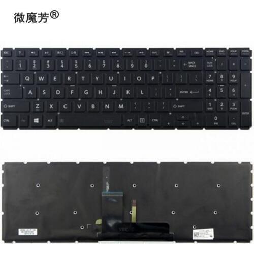 English New Keyboard FOR Toshiba Satellite L50-B L55-B S50-B L55DT-B S55-B US Replace laptop keyboard backlit