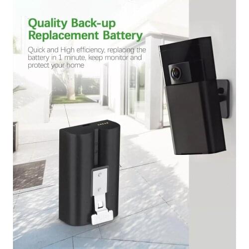 New 6040mAh For Ring Quick-Release for Video Doorbell 2 battery SPOTLIGHT Cam 3.65V Wb
