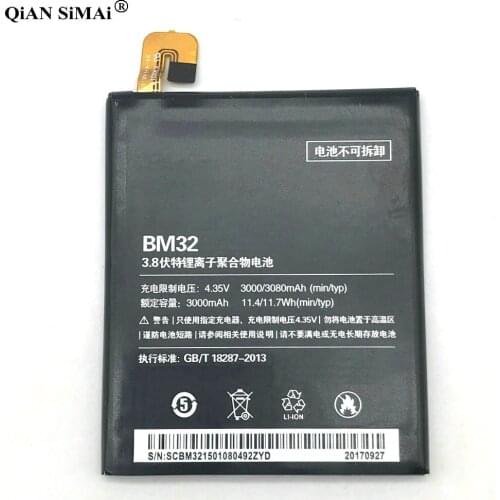 New High Quality BM32 3000mAh battery For Xiaomi 4 Mi4 phone + Tracking number
