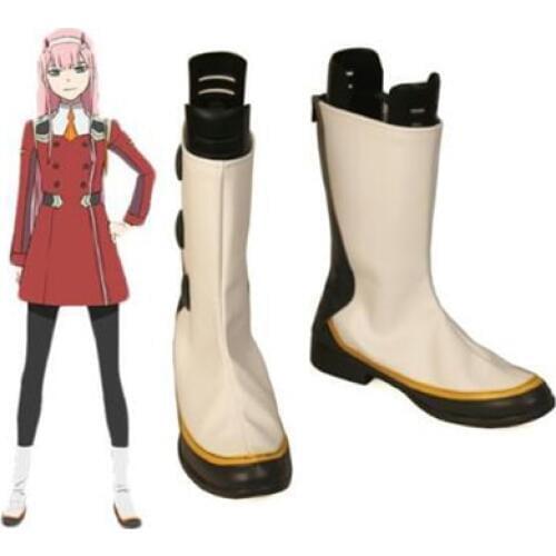 DARLING in the FRANXX CODE 002 Zero Two Cosplay Boot Shoes Costume Accessories Halloween Party Boots for Adult Women Shoes