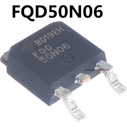 Original 5pcs/ FQD50N06 50A/60V 50N06 TO252