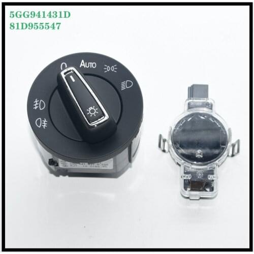 2 Pcs MQB Platform Automatic headlight switch and rain sensor For VW Golf 7 mk7 5GG 941 431D 5GG941431D 81D 955 547