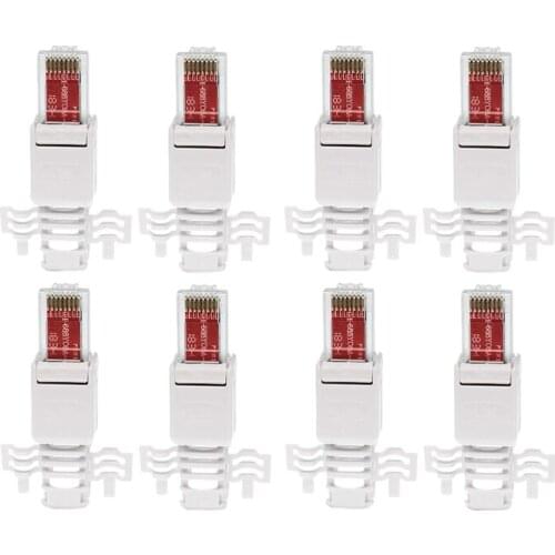 Network Plugs Tool-Free RJ45 CAT6 LAN UTP Cable Plug Without Tools CAT5E CAT6A Installation Cable Patch Cable