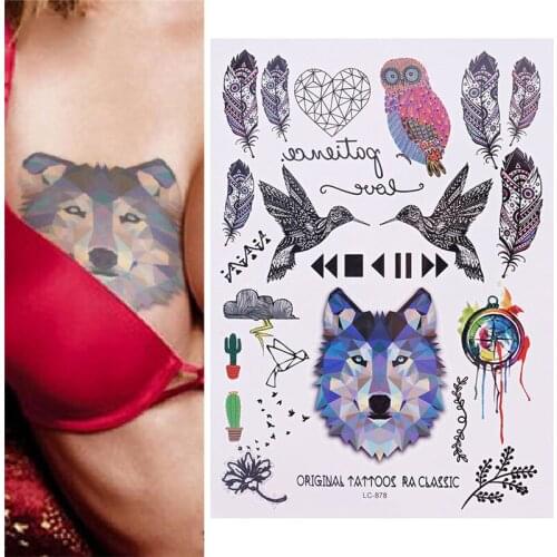 Waterproof Line Drawing Fire Element Fake Tatto Temporary Tattoo Sticker Flame Pattern Flash Tatoo Small Art for Kids Men Women
