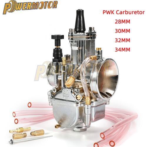 Universal28mm 30mm 32mm 34mm 2T 4T PWK Motorcycle Carburetor Carburador For Mikuni Koso For ATVSuzukiYamahaHonda Power Jet