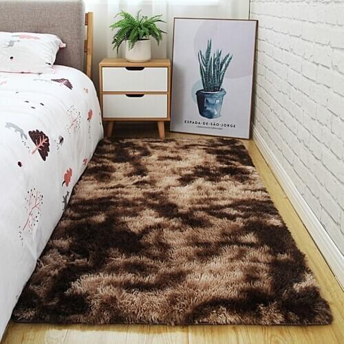 Varicolored tie-dye gradient carpet living room coffee table rug bedroom modern Nordic carpet children crawling mat La alfombra