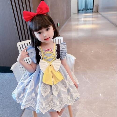 Birthday Party Baby Girls Dress Princess Kids Dresses For Girls Snow White Toddler Dress Girls Costume Children Girls Clothes