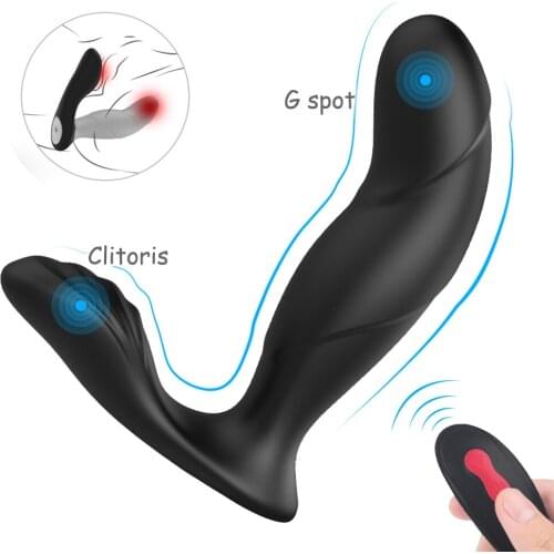 Vibrating Anal Plug Prostate Massager Wireless Remote Dildo Butt Plug USB Charging Adult Sex Toys for Men Gay Anal Vibrator