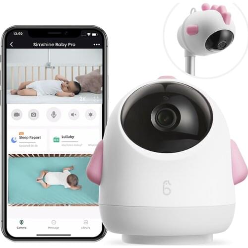 Simshine Video Color Baby Monitor Smart Home 5G Wireless Wifi Surveillance Security Camera Baby Cry soothe Monitor Gift For Baby
