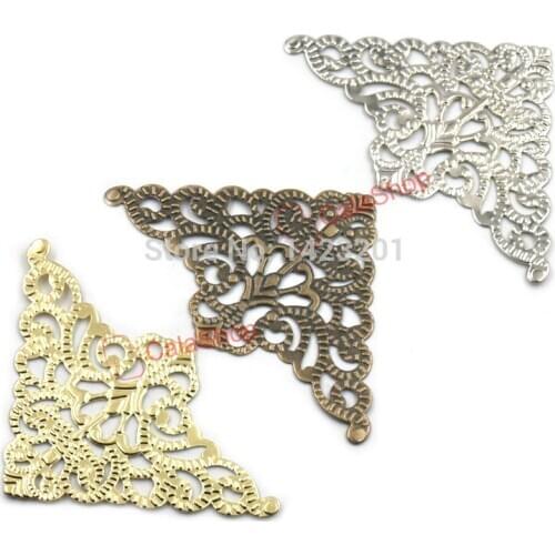 20 Pcs / Lot 56mm Vintage Jewelry Box Wine Gift Case Book Scrapbooking Albums Corner Protectors Decorative Corner