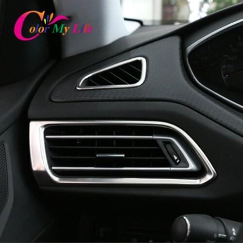 4Pcs/Set Car Air Vent Cover Fit for Peugeot 408 Accessiories Air Conditioning Outlet Protection Covers Trim Sticker