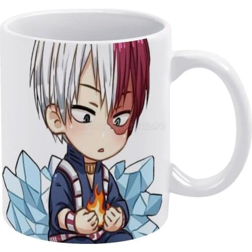 Shoto Todoroki Chibi White Mug 11oz Funny Ceramic Coffee Tea Milk Cups Shoto Todoroki Momo Shoto Shouto Shouto Todoroki Manga An