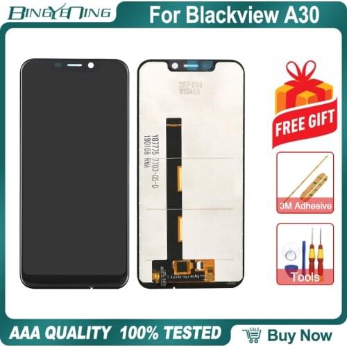 100% Original 5.5 inch For Blackview A30 LCD&Touch Screen Digitizer with frame Display module Repair Replacement Accessorie