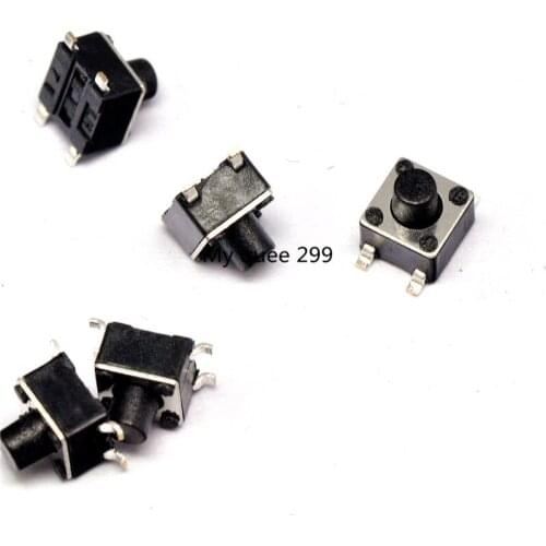 100PCS SMD Tact Push Button Switch 4.5X4.5X4.3mm Micro Switch 4.5*4.5*4.3mm