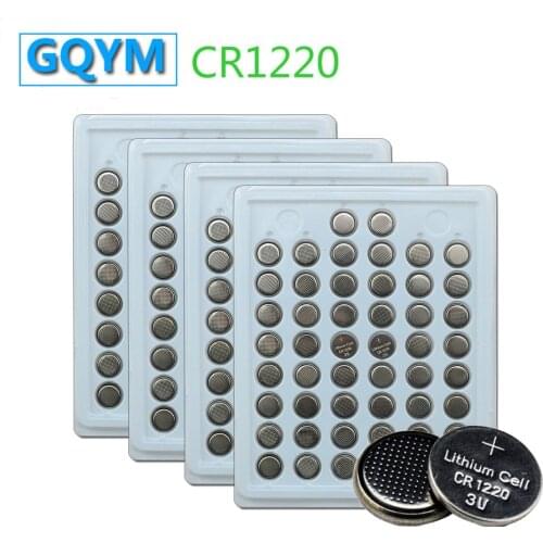 200pcs/4pack 100% New CR1220 3V Lithium Button Cell Batteries Watch Coin Battery Car Remote Control CR1220 ECR1220 LM1220