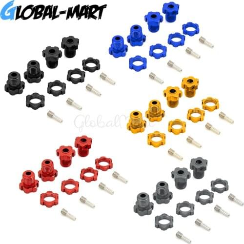 4Pcs/lot 17mm Hex Nuts Splined Wheel Hubs 5353X for RC Traxxas 1/10 1:10 E-MAXX Summit E-REVO REVO 3.3 Slayer Pro 4X4