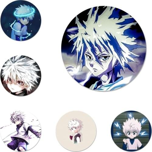 58mm HXH killua Hunter x Hunter Badge Brooch Pin Accessories For Clothes Backpack Decoration gift