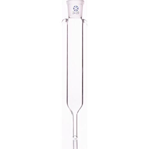 Sandless plate flash column,O.D.30mm,Effective length 150mm,With ground mouth 24/29,No piston,Chromatographic analysis column