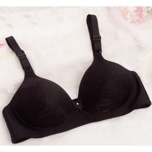Mozhini black color 36 38 40 42 44 B C Cup big size Push up bra Ultra thin Sexy lady Bra super push up seamless bra fashion bra