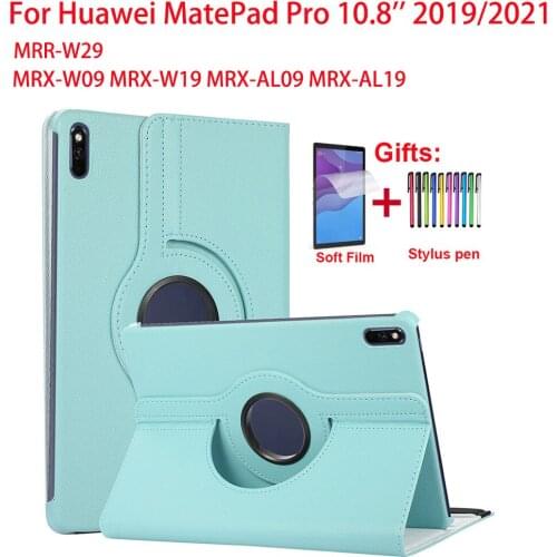 360 Degree Rotating Stand Case For Huawei MatePad Pro 10.8 inch 2019 2021 Cover MRR-W29 MRX-W09 MRX-W19 MRX-AL09 MRX-AL19