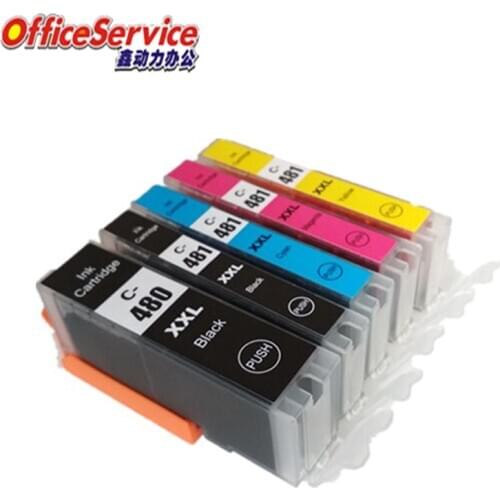 PGI-480 CLI-481 PGI-480XXL Compatible ink Cartridge For Canon PIXMA TS704 TR7540 TR8540 TS6140 TS8140 TS9140 printer