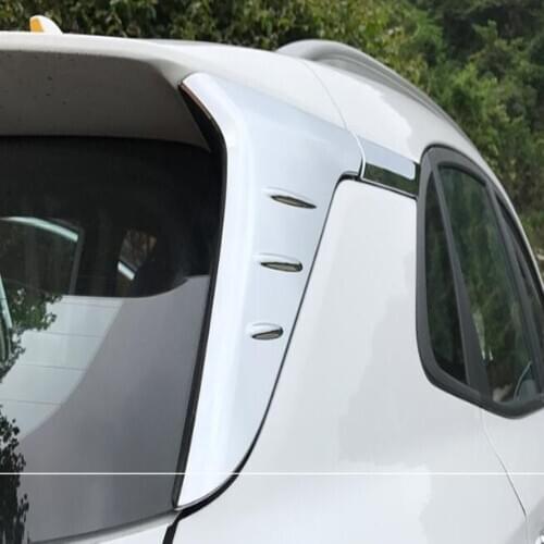 For Hyundai Kona Encino Kauai 2019 2018 2017 ABS Chrome Car Auto Rear Window Tailgate Spoiler Trims Cover Accessories Styling