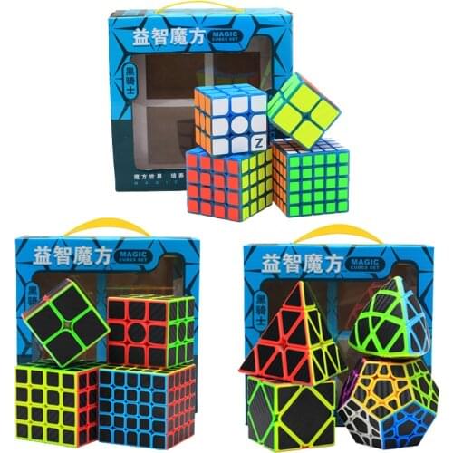 Global MoCube Z-Cube Carbon Fiber Speed Cube Pyramid Dodecahedron Cube Carbon Fiber Magic Speed Cube 3x3 Skew Square-1 Ma