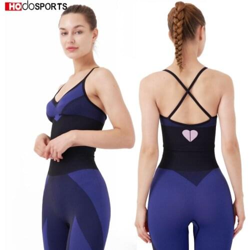 Yoga Sets 2 Pieces Sports Set Women Sports Clothes Leggings Sportwear Workout Clothes Sexy Bra Set Fitness Top Sportswear