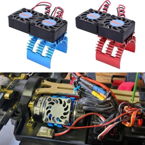 Motor Heat Sink Cover w/ Cooling Fan Heatsink 36MM for 1/8 1/10 Scale RC Car HSP TRX4 SCX10 540 550 3650 3660 Brushed/Brushless