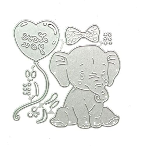 YINISE CUT Metal Cutting Dies For Scrapbooking Elephant Stencils Scrapbook DIY Album Cards Decoration Embossing Die Cuts Cutter