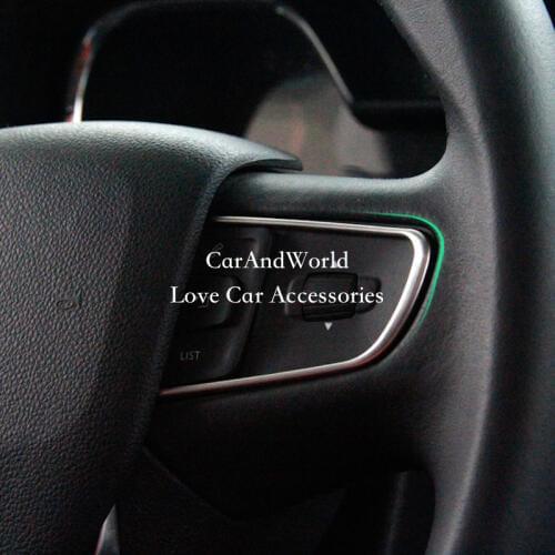 For Peugeot 3008 2013 2014 2015 Steering Wheel Trims Cover Interior Stainless Steel Stickers Car-Styling Accessories