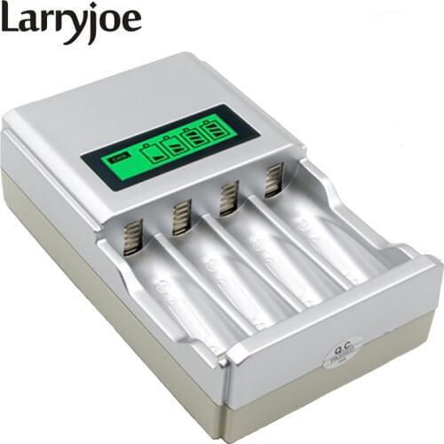 Larryjoe Original C903W D4 Battery Charger LCD Display Charger for NI-MH NI-CD AA AAA Rechargeable Batteries