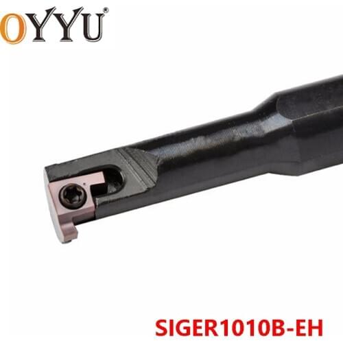 OYYU SIGER 1010 Small Bore Hole Slotting Tool Holder SIGER1010B-EH SIGER1010 Turning Lathe Toolholder CNC Carbide Insert Arbor