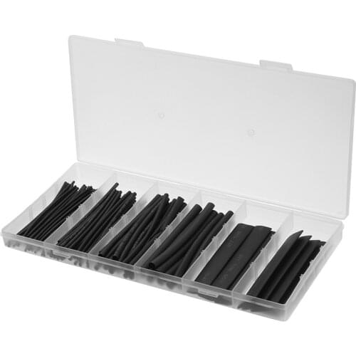 Practical 100pcs Heat Shrink Tubing Kit Weatherproof Heat Shrink Sleeving Tubing Assorted Insulation Tube Wire Cable Sleeve Kit