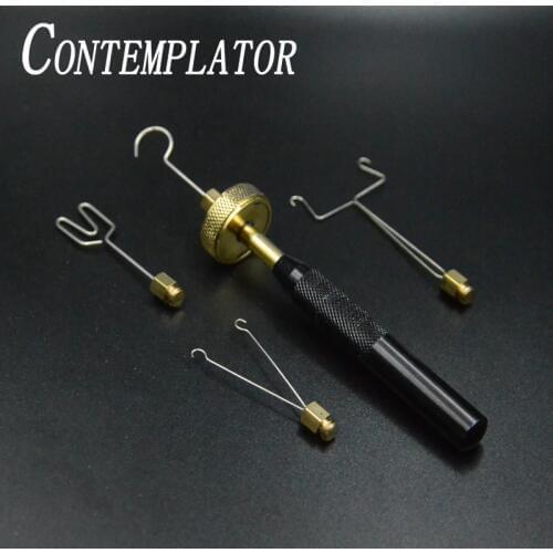 CONTEMPLATOR fly tying 1set bearing dubbing twister tool ball bearing spinner with 4 different attachments fly fishing tackles