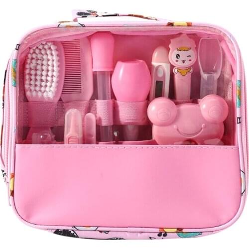 13pcs/Set Newborn Baby Kids Nail Hair Health Care Thermometer Grooming Brush Kit