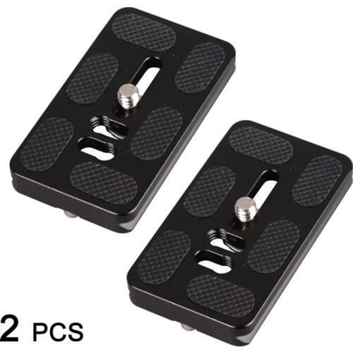 2pcs 1/4'' Screw PU-70 Metal CN Quick Release Plate High Quality for Benro B0 B1 B2 J1 N1 Tripod Ballhead Arca Swiss
