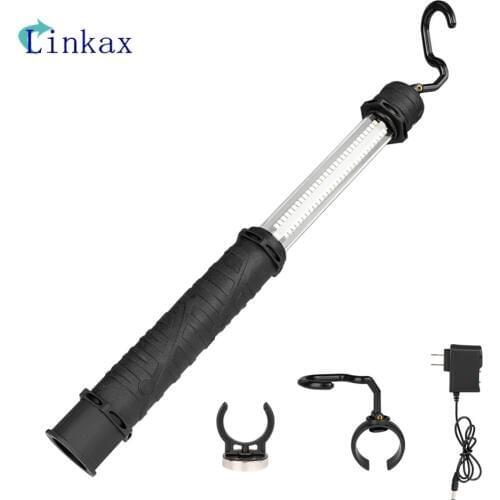 60 SMD USB Rechargeable Work Light Tail Dial Switch LED Flashlight Magnetic Inspection Lamp Hand Torch For Car Repairing Light