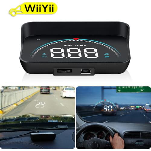 GEYIREN M8 Car HUD Head Up Display OBD2 II EUOBD Overspeed Warning System Projector Windshield Auto Electronic Voltage Alarm