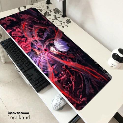 Anime Jujutsu Kaisen Locking Edge Large Gaming Mouse Pad XXL Computer Gamer CS GO Keyboard Mouse Mat Desk Mousepad manga carpet
