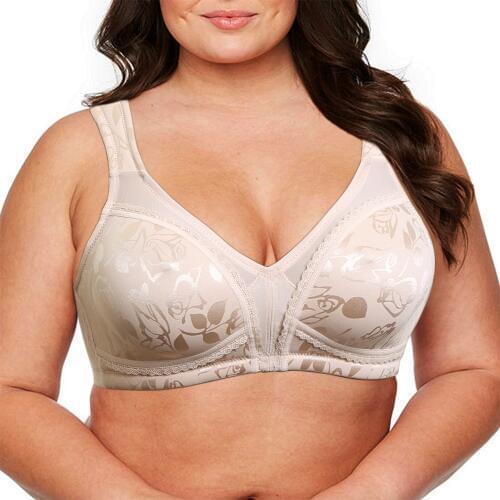 New arrival 34 36 38 40 42 44 46 B C D E F G Plus Size Bras Full Cups Unpadded Everyday Bra Minimizer For Women Floral Print